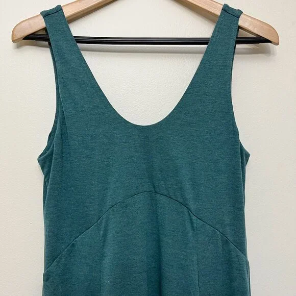 Halara U Neck Backless Split Flowy Maxi Casual Tank Dress - Picture 3 of 9